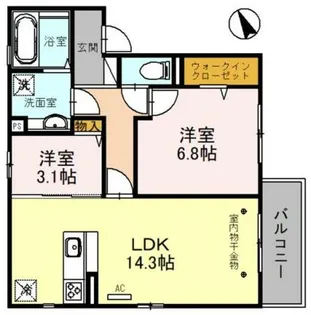 大阪府大阪市鶴見区放出東1丁目【アパート】の間取り