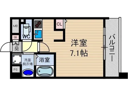 1Rの間取り画像