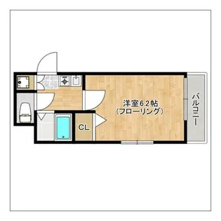 博多ブライトンハウス【4階】の間取り