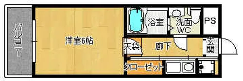 エステートモアアバン博多ステーション【5階】の間取り