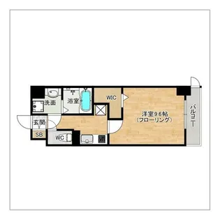 LUXCAS FUKUOKA EAST【506号室】の間取り