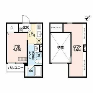 Secretariat【101号室】の間取り