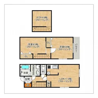 アヴァンティ【1階】の間取り