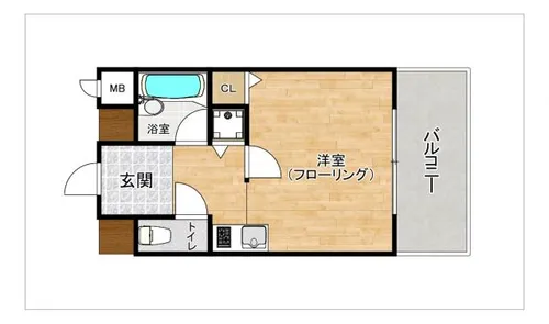 ライオンズマンション大手門第2【8階】の間取り