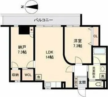 ランドハウス泉【2階】の間取り
