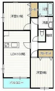 PALOUDE【2階】の間取り