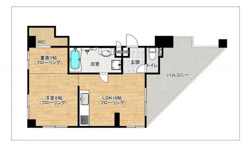 ライオンズマンション南薬院【11階】の間取り