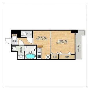 HF福岡レジデンスEAST【403号室】の間取り