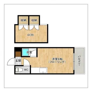 モアハイツ南福岡【202号室】の間取り