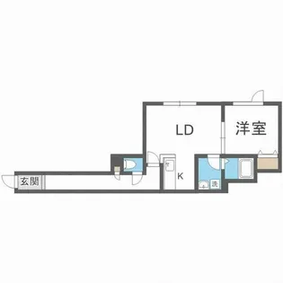 プレザント篠路【102号室】の間取り