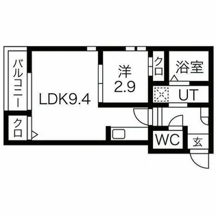 グランティックサンメゾン新瑞【1階】の間取り