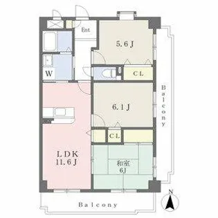 ブリックコート52【4階】の間取り