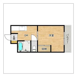 レジデンス原田【106号室】の間取り