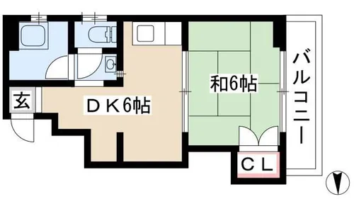 第3記念橋ビルヂング【903号室】の間取り
