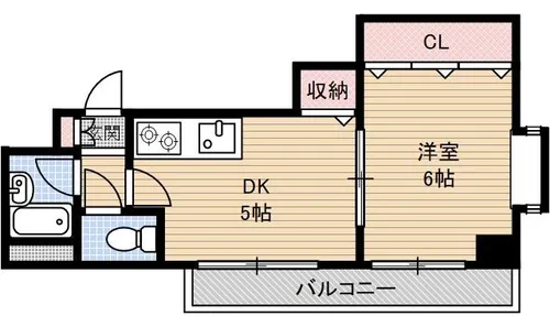 クリスタルシャトー【201号室】の間取り