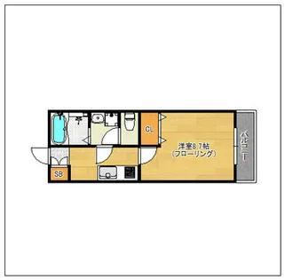 リブレアリバーサイド姪浜【B103号室】の間取り
