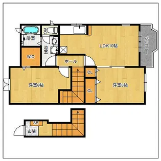 ツインセリエス【A201号室】の間取り