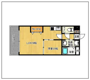 姪浜シルキーI【501号室】の間取り