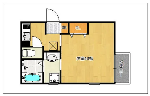 リブレア姪浜駅北【202号室】の間取り