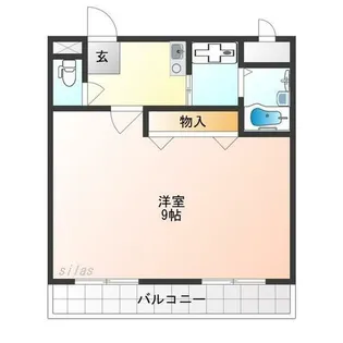 1Kの間取り画像