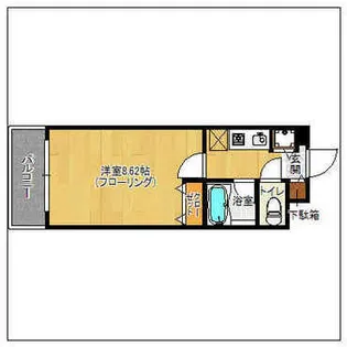 デューク高宮【5階】の間取り