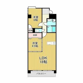 メゾン・ド・ローブ【203号室】の間取り