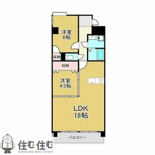 メゾン・ド・ローブ【203号室】の間取り