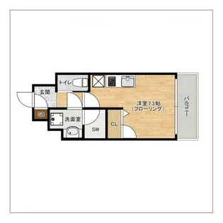 エンクレストALIVE白金【9階】の間取り