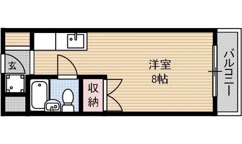 ゼンコウコーポラス1【2階】の間取り