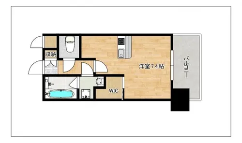 エンクレスト薬院NOBLE【9階】の間取り