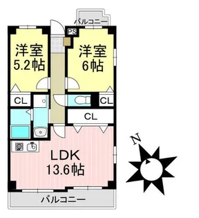 リバーサイドヴィレッジ・Ⅱ【106号室】の間取り
