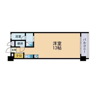 奈多パピヨン【402号室】の間取り