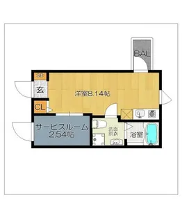 ガレット和白【503号室】の間取り