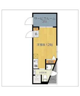 ガレット和白【501号室】の間取り
