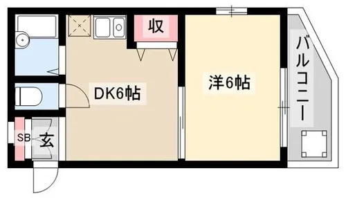 クレベール稲穂【3階】の間取り