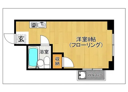 メリーメイト二日市【201号室】の間取り