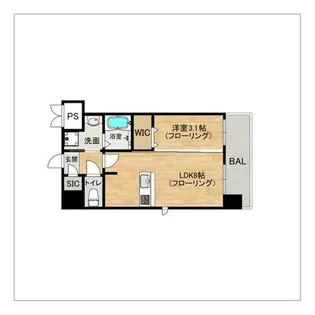 アクシオン高宮駅前グラシア【803号室】の間取り