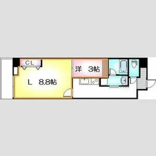 セントフィオーレ松葉【1003号室】の間取り