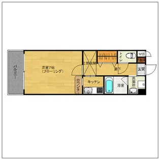 グレイス竹下【4階】の間取り