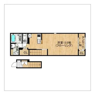 WISTERIA VIII【203号室】の間取り