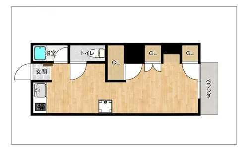 第2エスポアール長住【202号室】の間取り