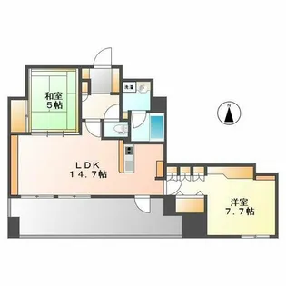 ルシェット白川公園【13階】の間取り