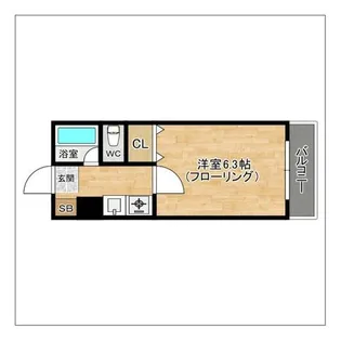 シティパレス福岡工大前【102号室】の間取り