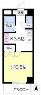 ジュネス北千種【601号室】の間取り