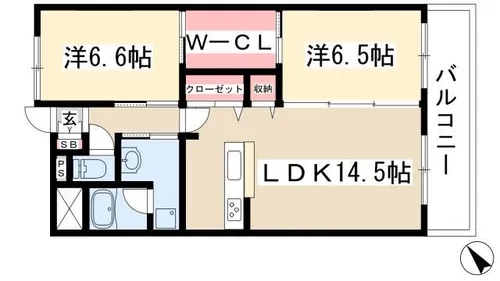 Hill Palace IKAI【4階】の間取り