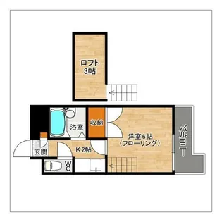 サンライフキャンパスピア香椎【202号室】の間取り