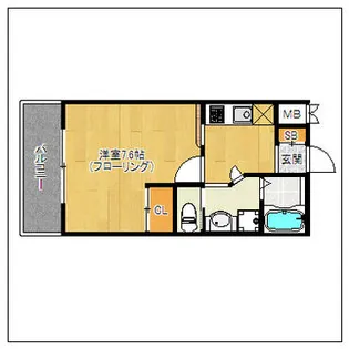 サヴォイマキシマイズ博多ステーション【6階】の間取り