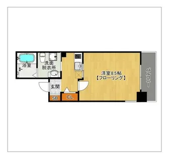 ラフォーレ大濠パークアベニュー【7階】の間取り