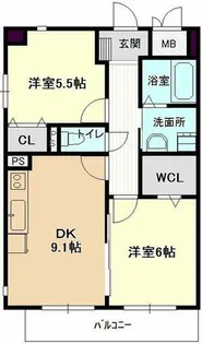 第2ファミール大津【3階】の間取り