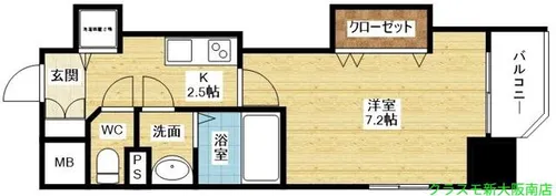 Luxe十三【7階】の間取り